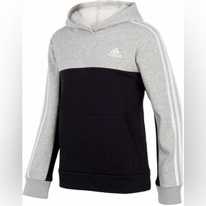 Adidas Jrs  XL Black and Gray Hoodie Sweater